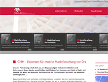 Tablet Screenshot of gmm-marktforschung.de